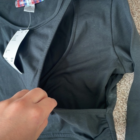 Urban Outfitters Black Cutout Long Sleeve Top - Picture 4 of 4